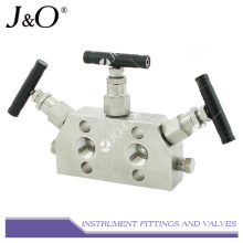 Edelstahl-Instrument-Erdgas 3way Valve Manifold